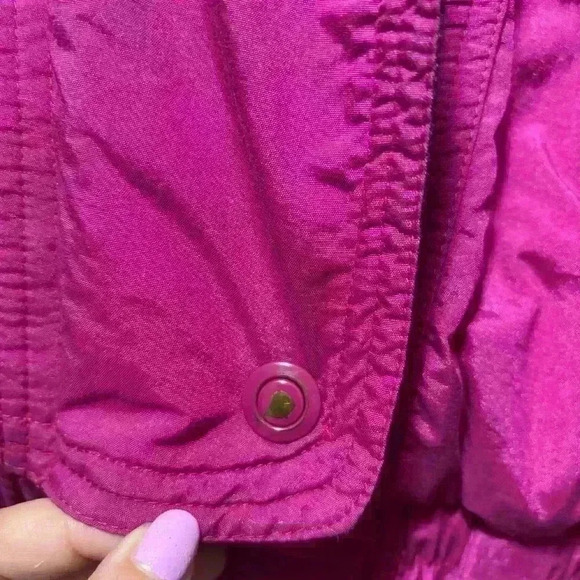Hot Music Vintage 80s 90s Purple Pink Ski Jacket Size XL - Picture 9 of 13
